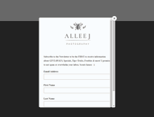 Tablet Screenshot of alleej.com